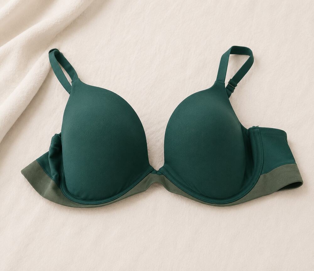 Aerie Women's Real Sunnie Full Coverage Lightly Lined Bra Blue Green Size 34B